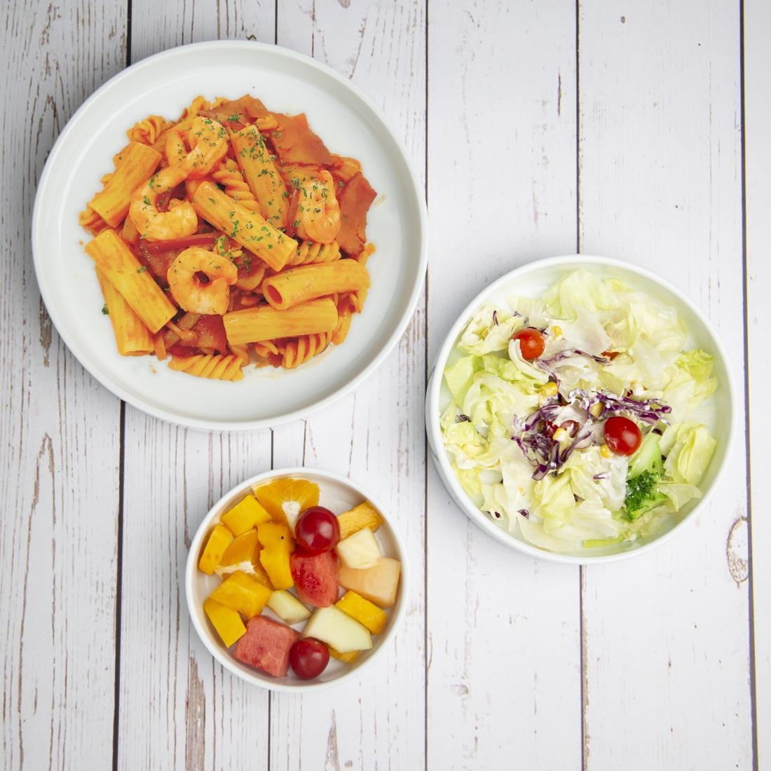 Olympia Whiteware Stacking Bowls 270mm/10 2/3" (4 Pack)