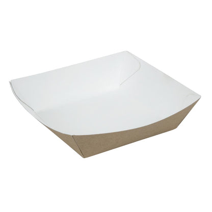 Colpac Compostable Kraft Food Trays Medium 148mm (500 pack)