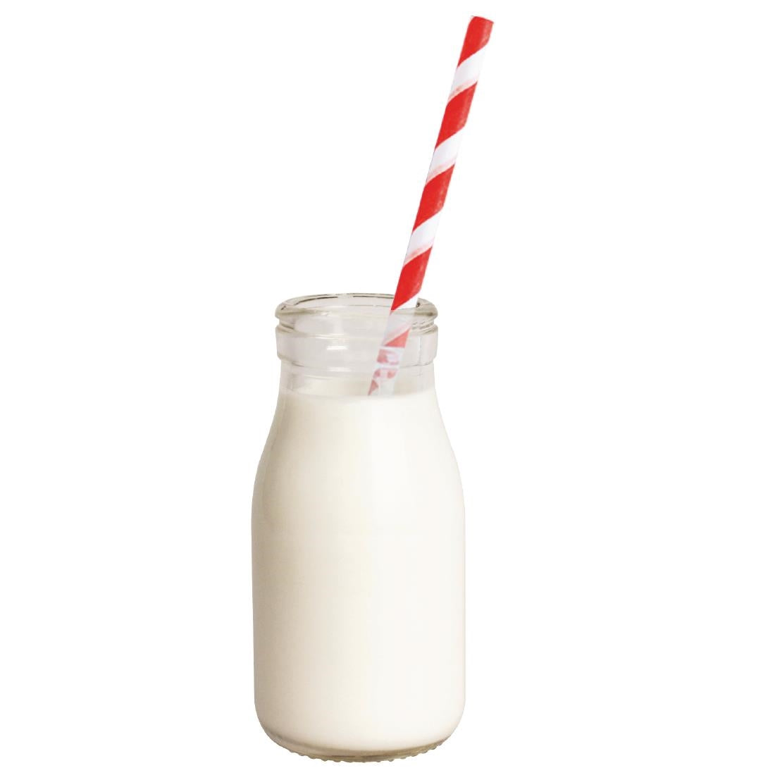 Olympia Glass Milk Bottles 200ml (12 pack)