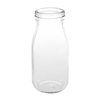 Olympia Glass Milk Bottles 200ml (12 pack)