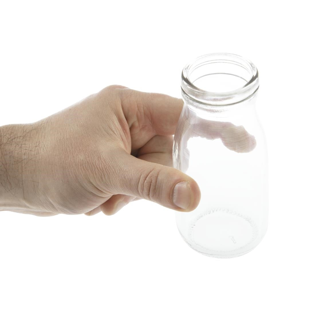 Olympia Glass Milk Bottles 200ml (12 pack)