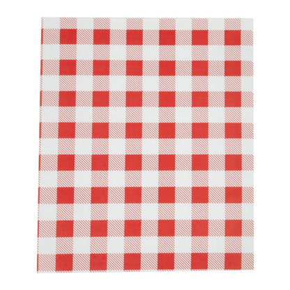 Greaseproof Paper Sheets Red Gingham 310 x 380mm (200 pack)