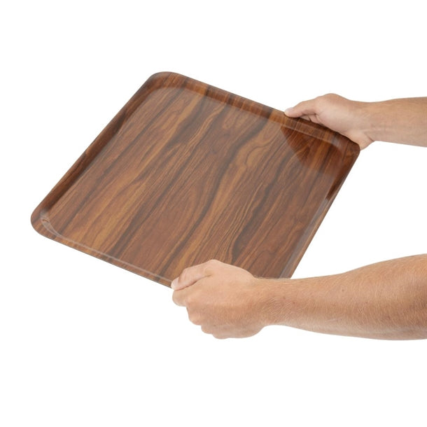 Cambro Tray Capri Rectangle Walnut 270x380mm