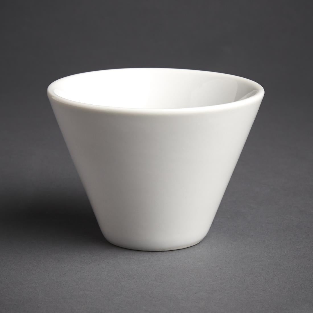 Olympia Whiteware Conical Ramekin White 110mm (6 pack)
