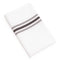 Tonrose Bistro Table Napkins Black Stripe - Pack of 10