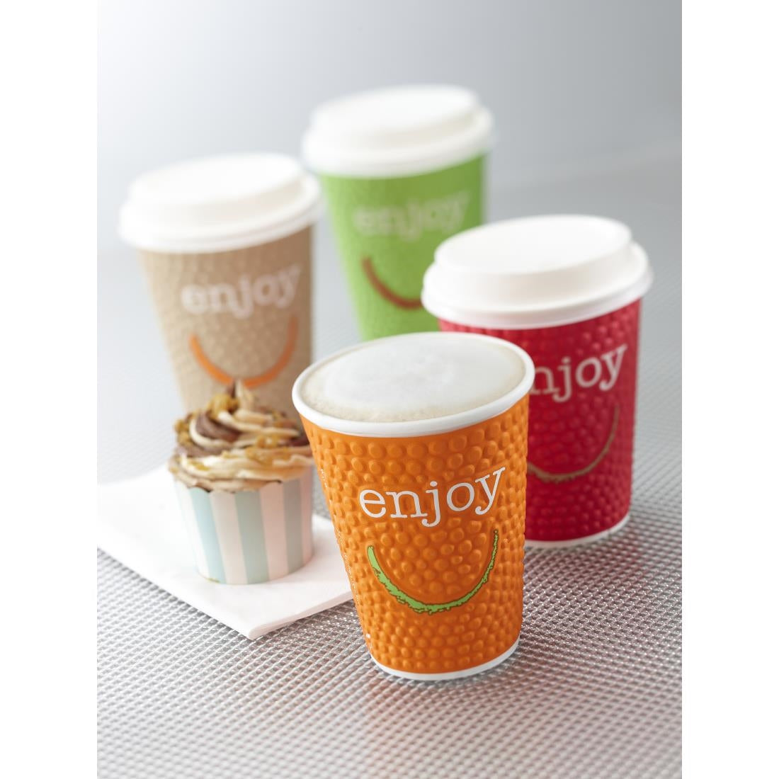 Huhtamaki Enjoy Double Wall Disposable Hot Cups 225ml / 8oz (875 pack)
