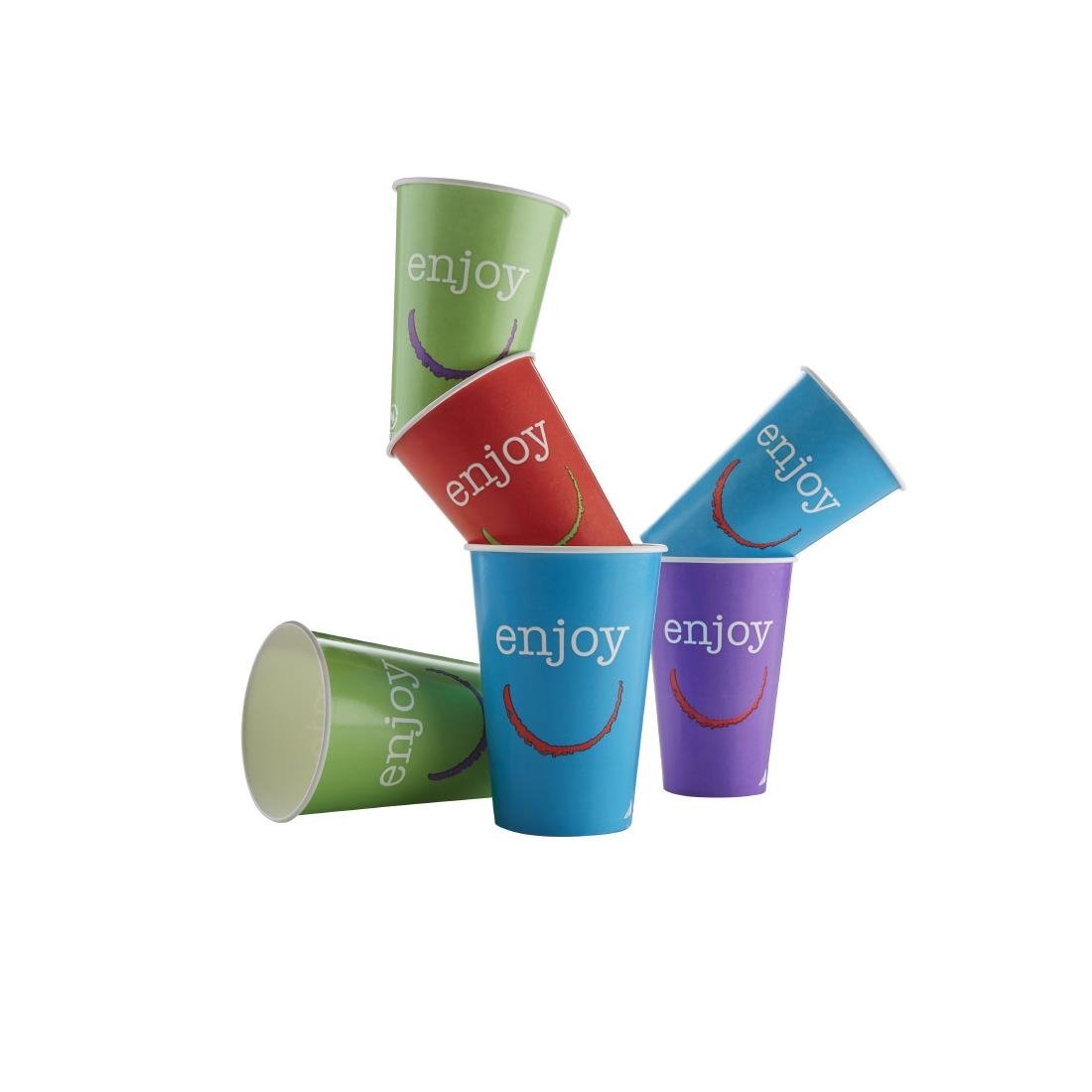 Huhtamaki Enjoy Paper Cold Cups 455ml / 16oz (1000 pack)