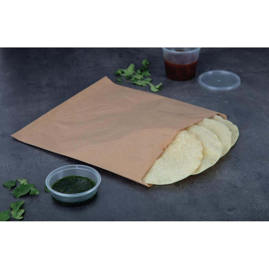 Fiesta Recyclable Brown Paper Counter Bags Large (1000 Pack)