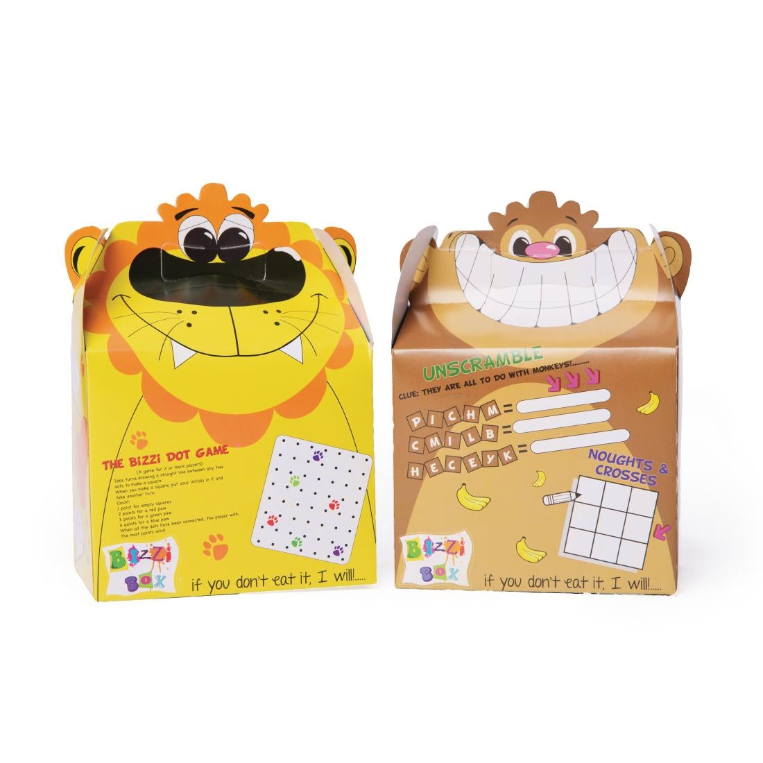 Crafti's Kids Bizzi Boxes Assorted Zoo Lion and Monkey (200 pack)