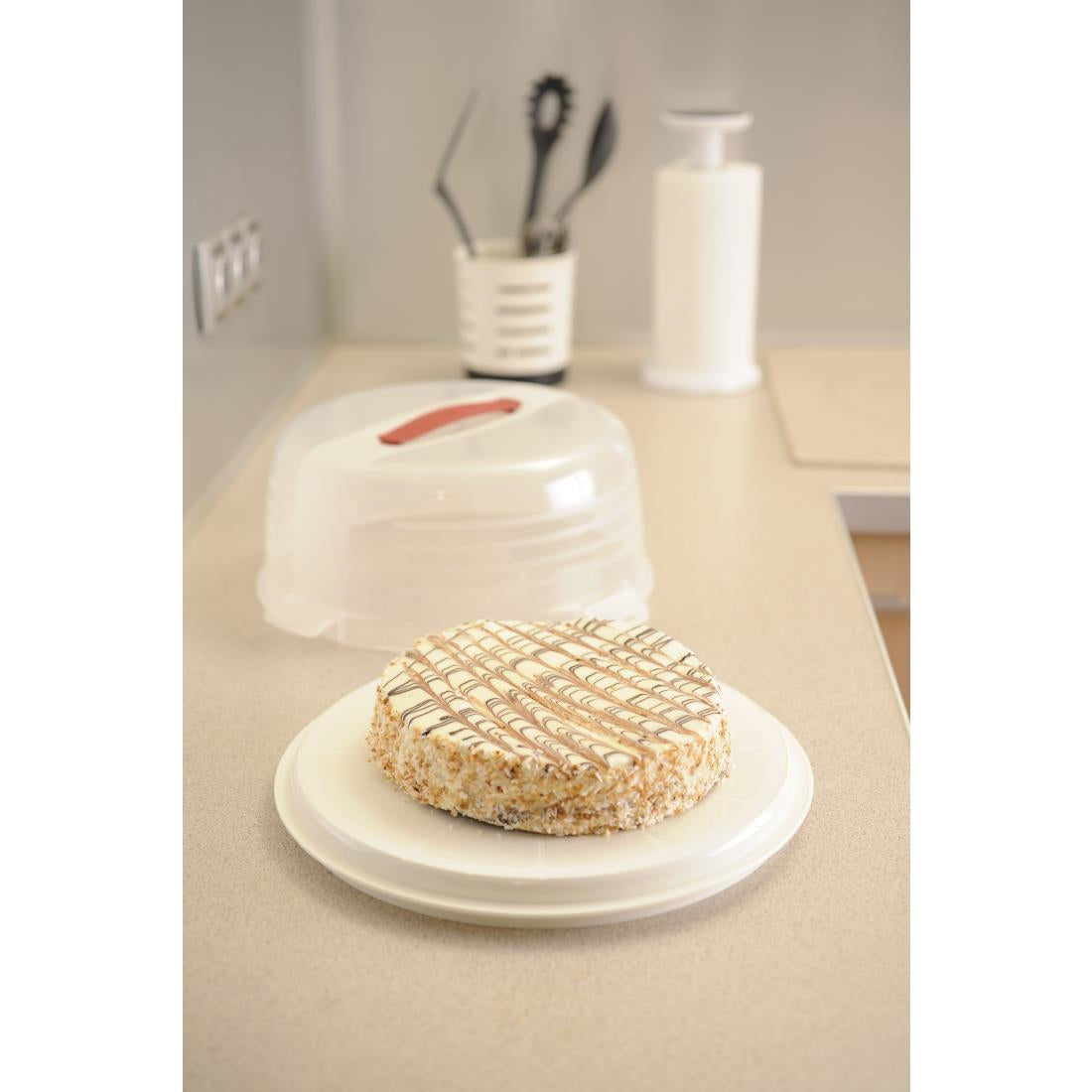Curver Round Cake Box White 350mm