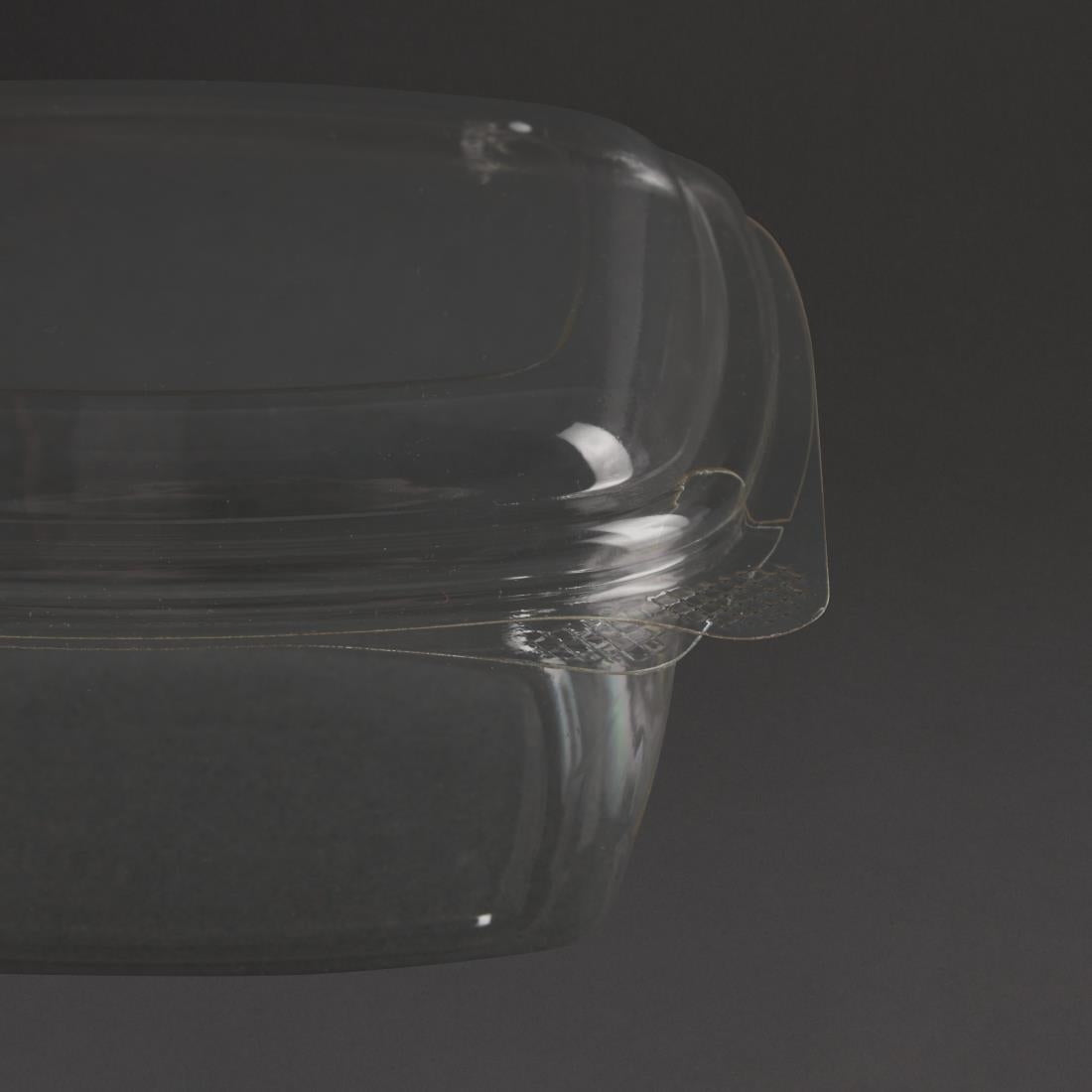 Vegware Compostable PLA Hinged-Lid Deli Containers 473ml / 16oz (300 Pack)