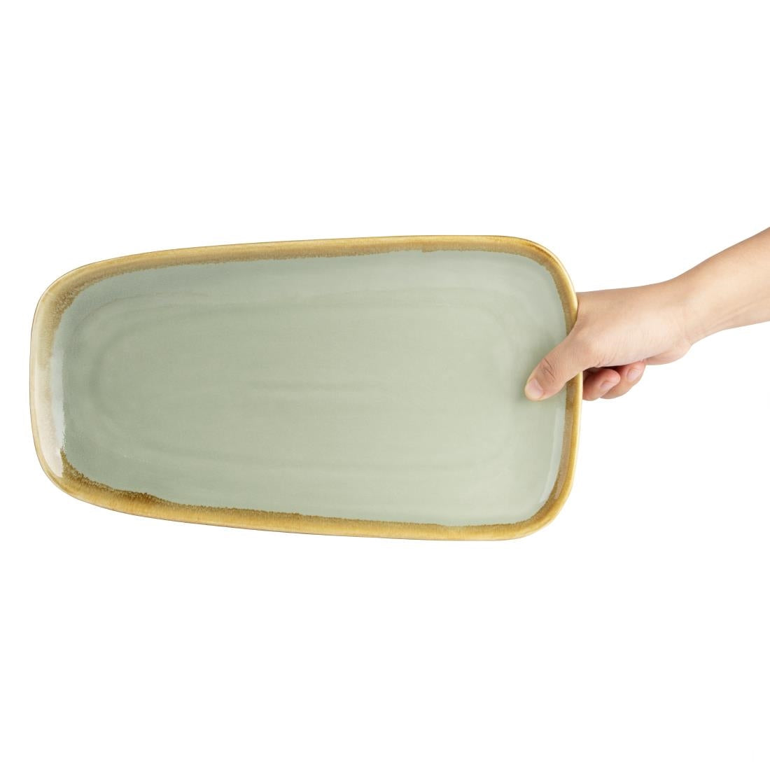 Olympia Kiln Platter Moss 335mm (Pack of 4)