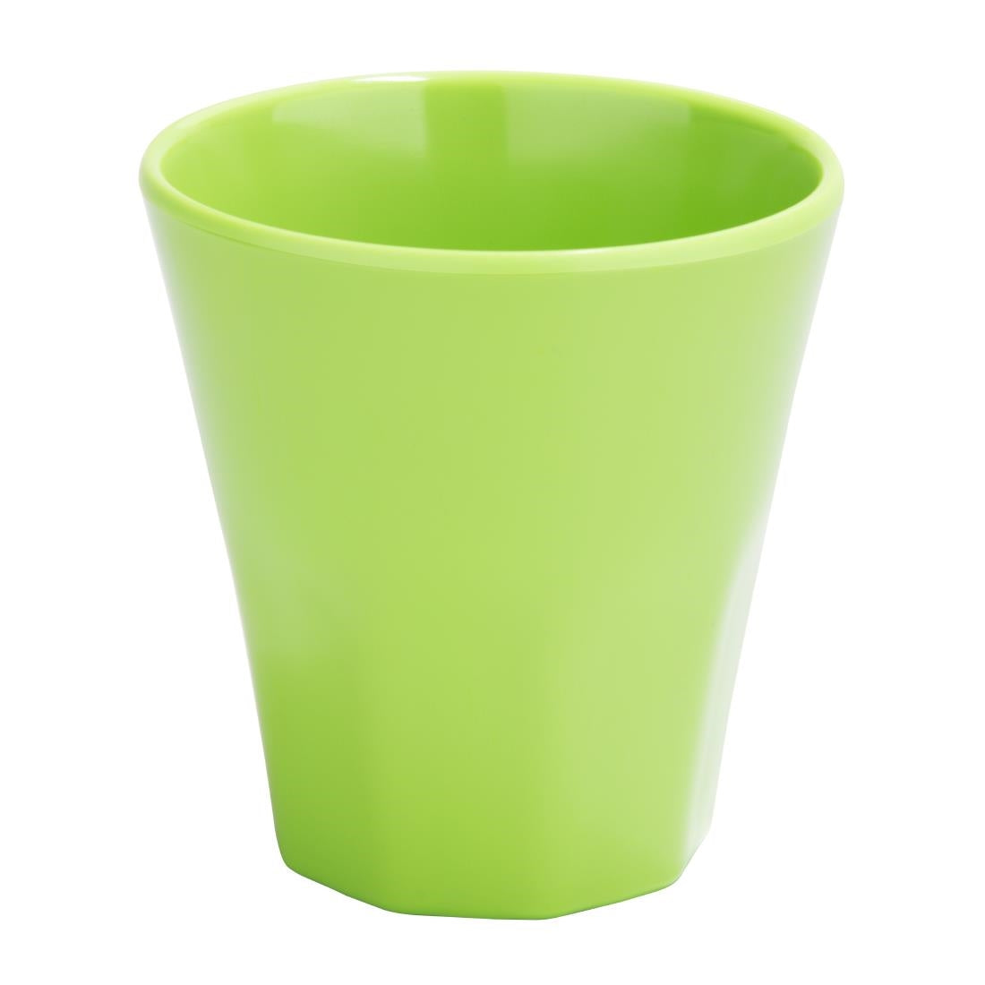 Olympia Kristallon Melamine Plastic Tumbler Green 290ml (6 pack)