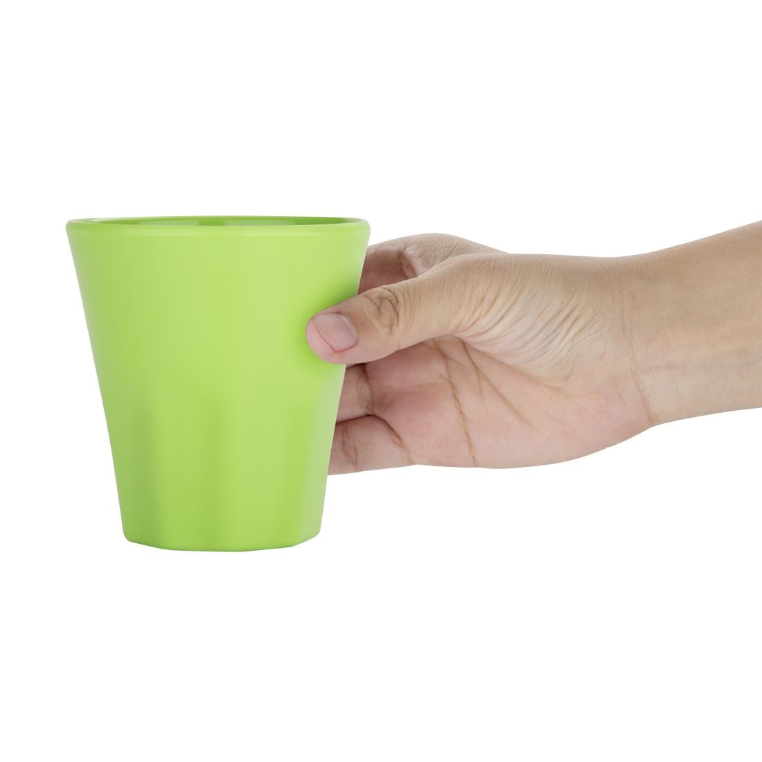 Olympia Kristallon Melamine Plastic Tumbler Green 290ml (6 pack)