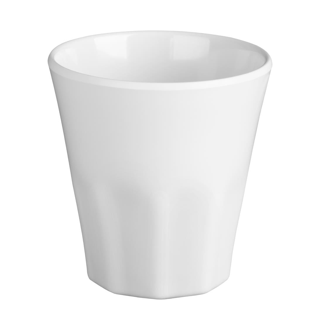 Olympia Kristallon Melamine Plastic Tumbler White 290ml (6 pack)