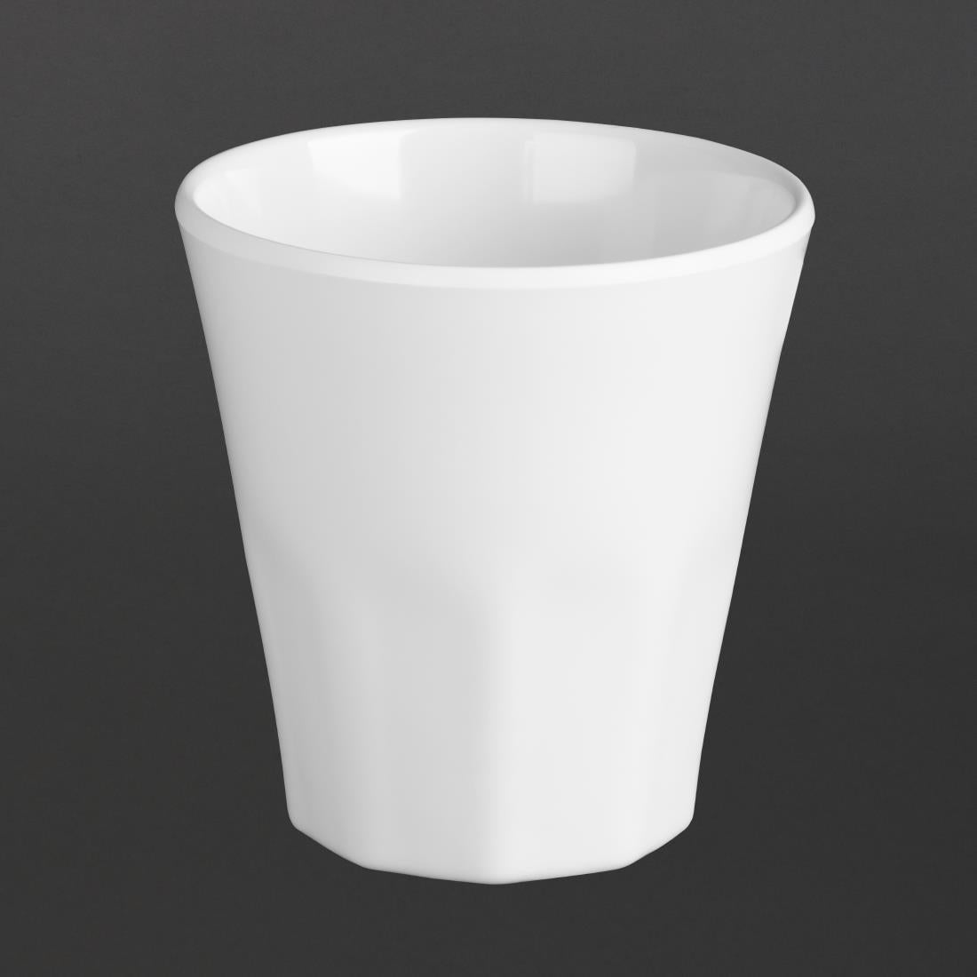 Olympia Kristallon Melamine Plastic Tumbler White 290ml (6 pack)