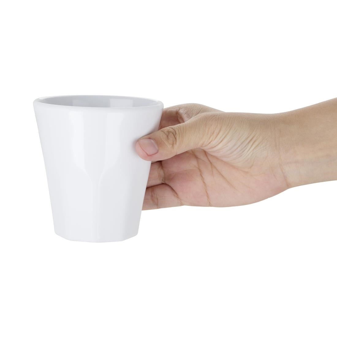 Olympia Kristallon Melamine Plastic Tumbler White 290ml (6 pack)