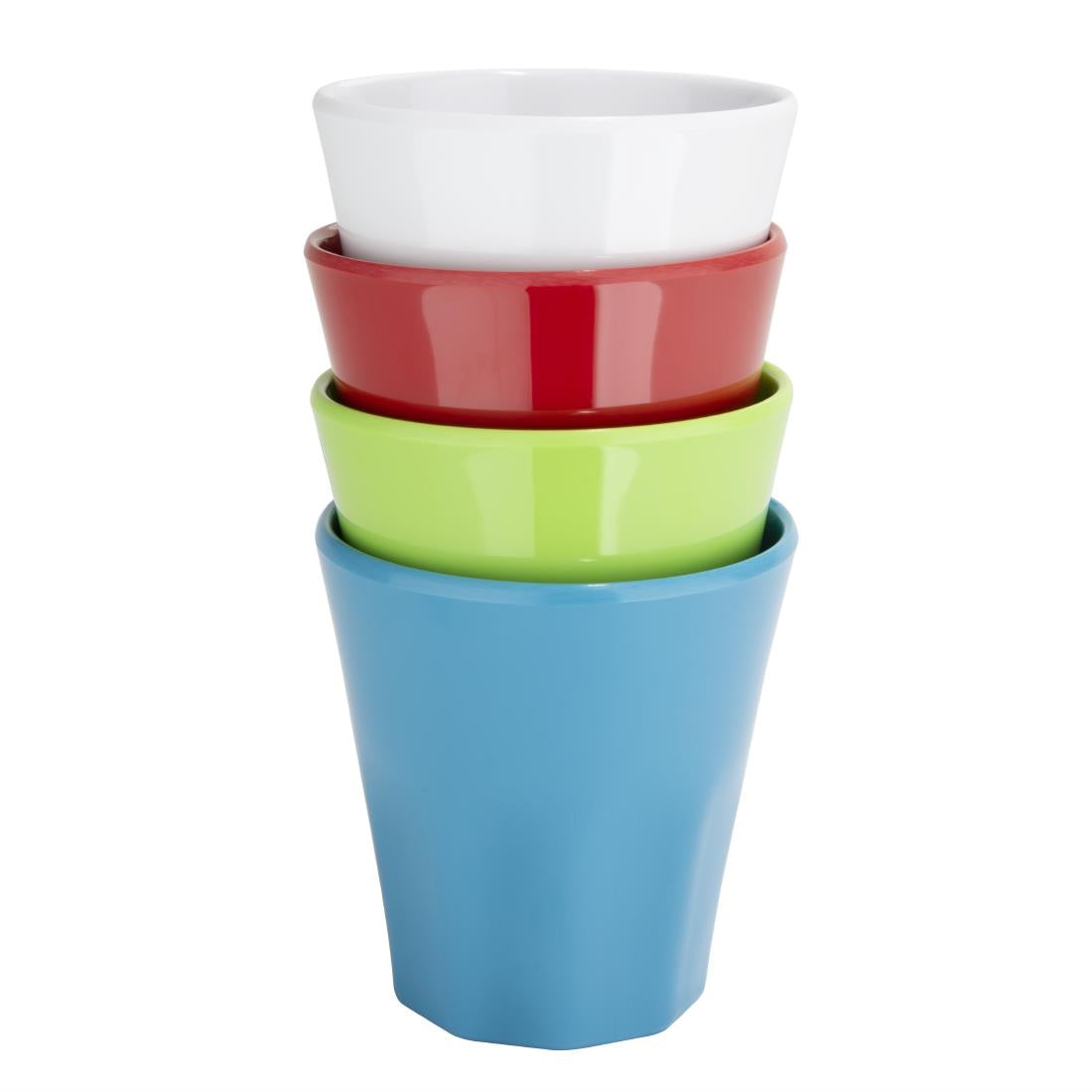 Olympia Kristallon Melamine Plastic Tumbler White 290ml (6 pack)