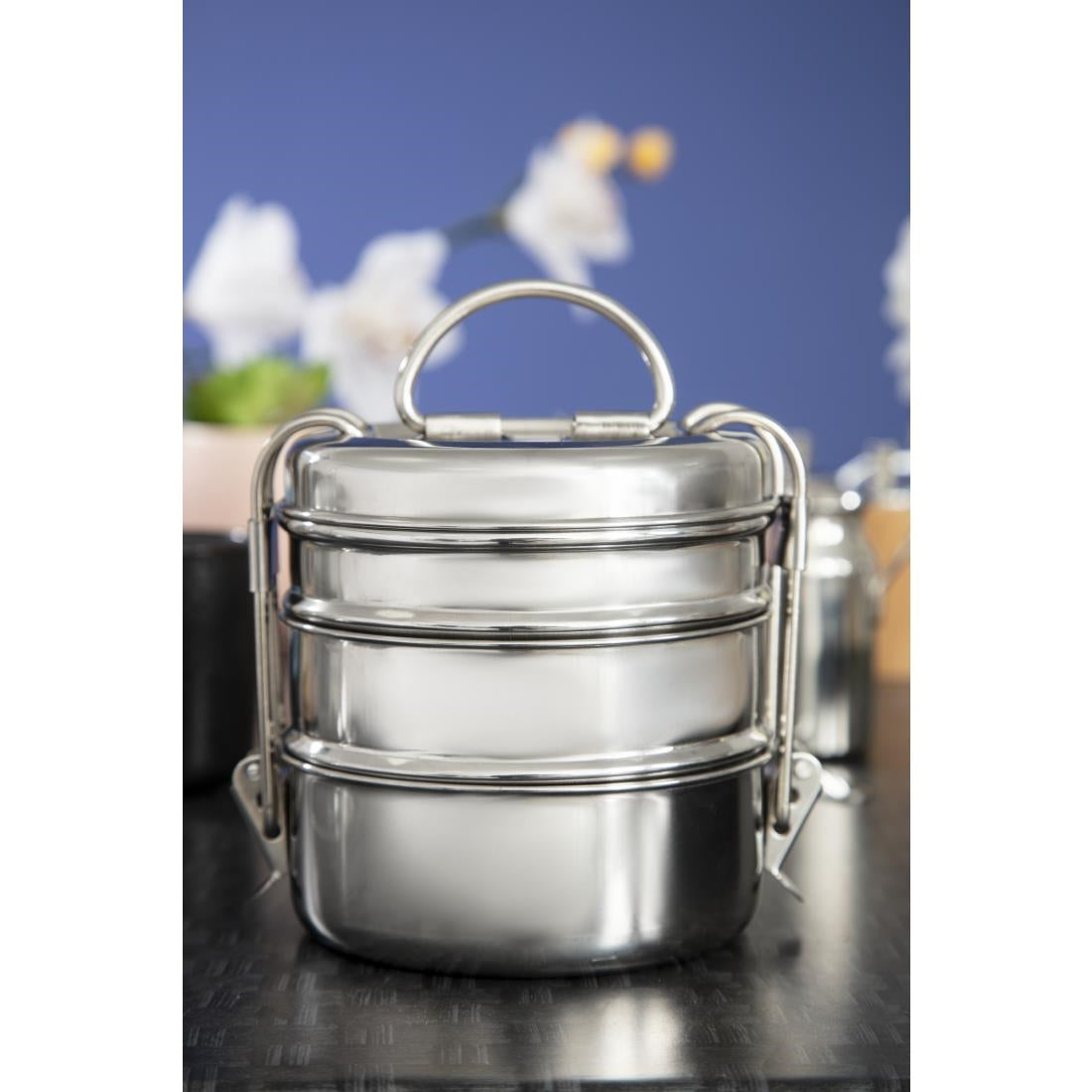 Utopia 3 Tier Tiffin Tin 115mm (6 Pack)