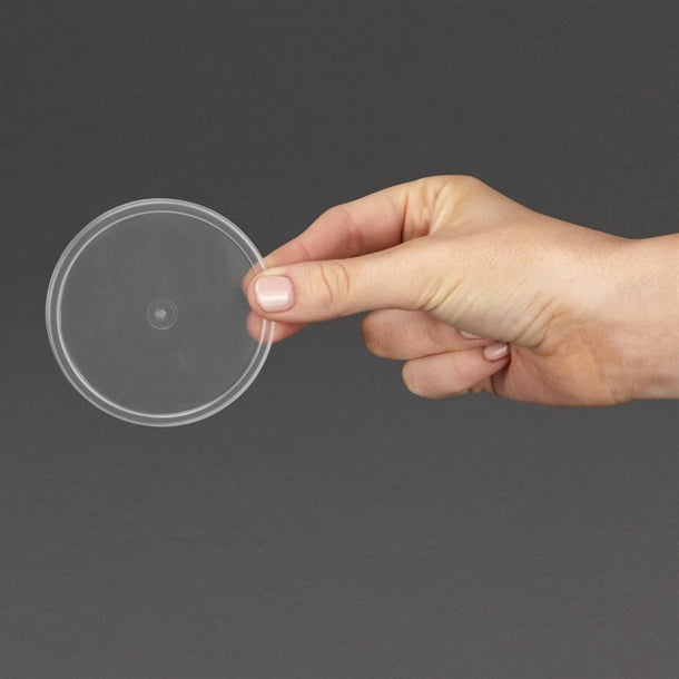 Fiesta Recyclable Microwavable Deli Pot Lids (100 pack)