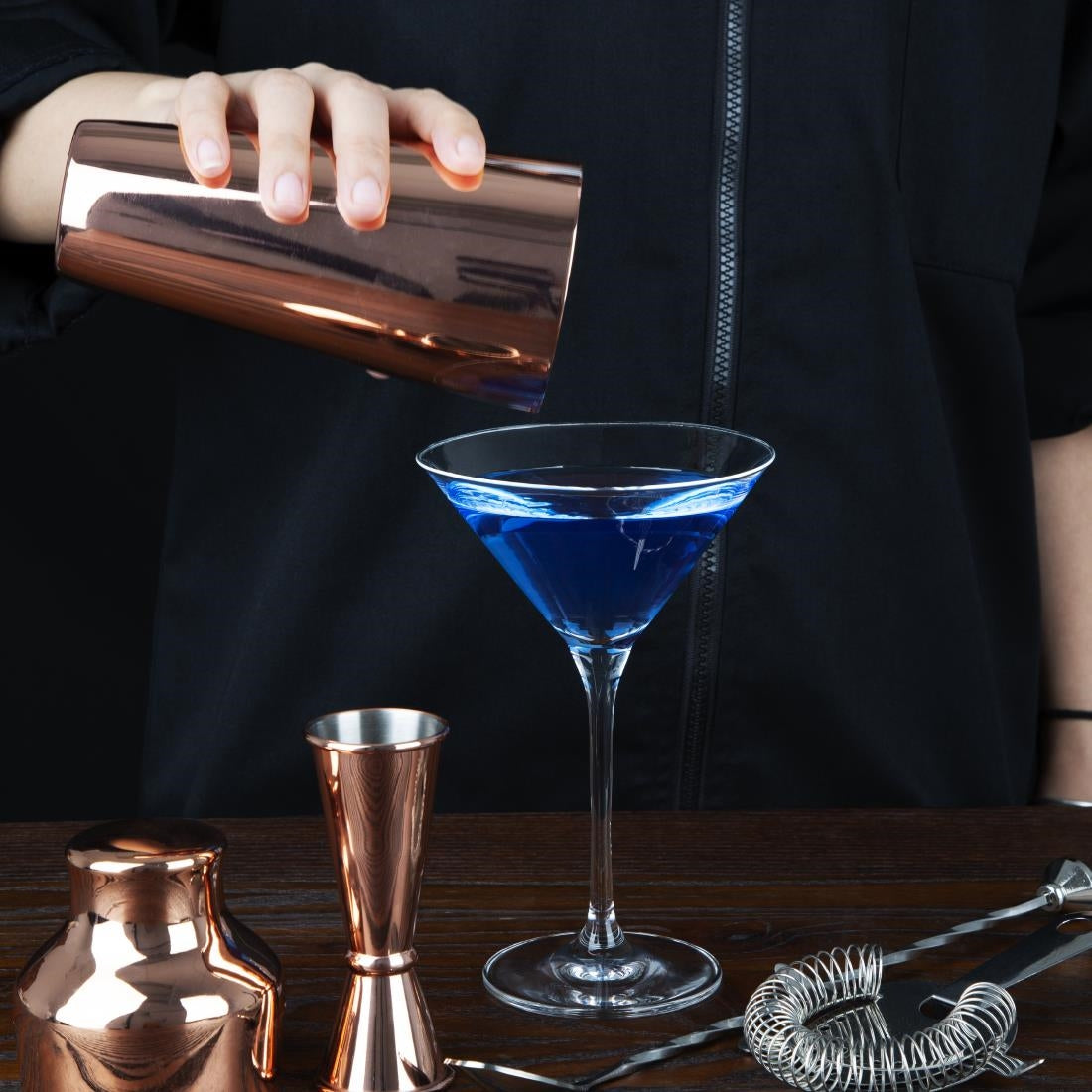 Olympia Campana One Piece Crystal Martini Glass 260ml (6 pack)