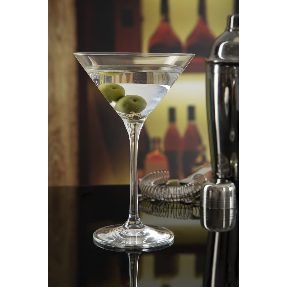 Olympia Campana One Piece Crystal Martini Glass 260ml (6 pack)
