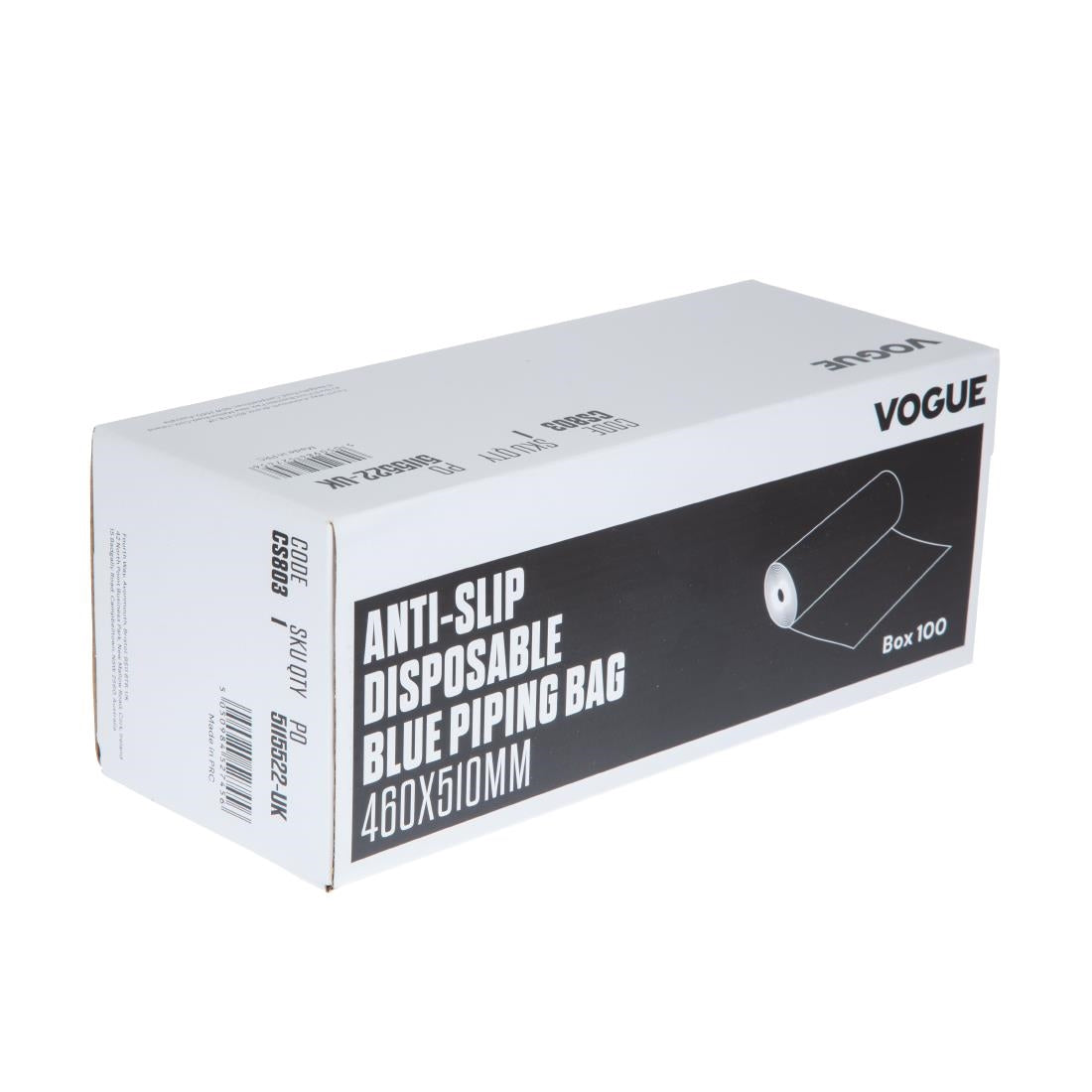Vogue Anti-Slip Disposable Blue Piping Bags (100 pack)