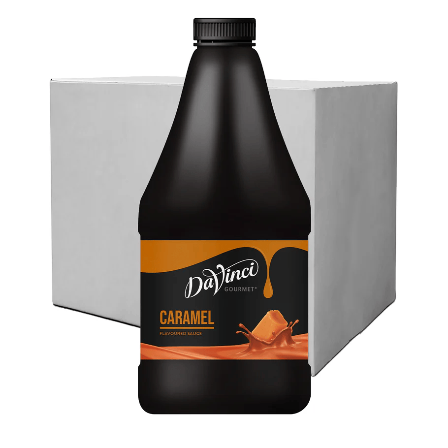 DaVinci Caramel Sauce 2.5kg bottle – rich caramel flavour topping for coffee, frappes and desserts