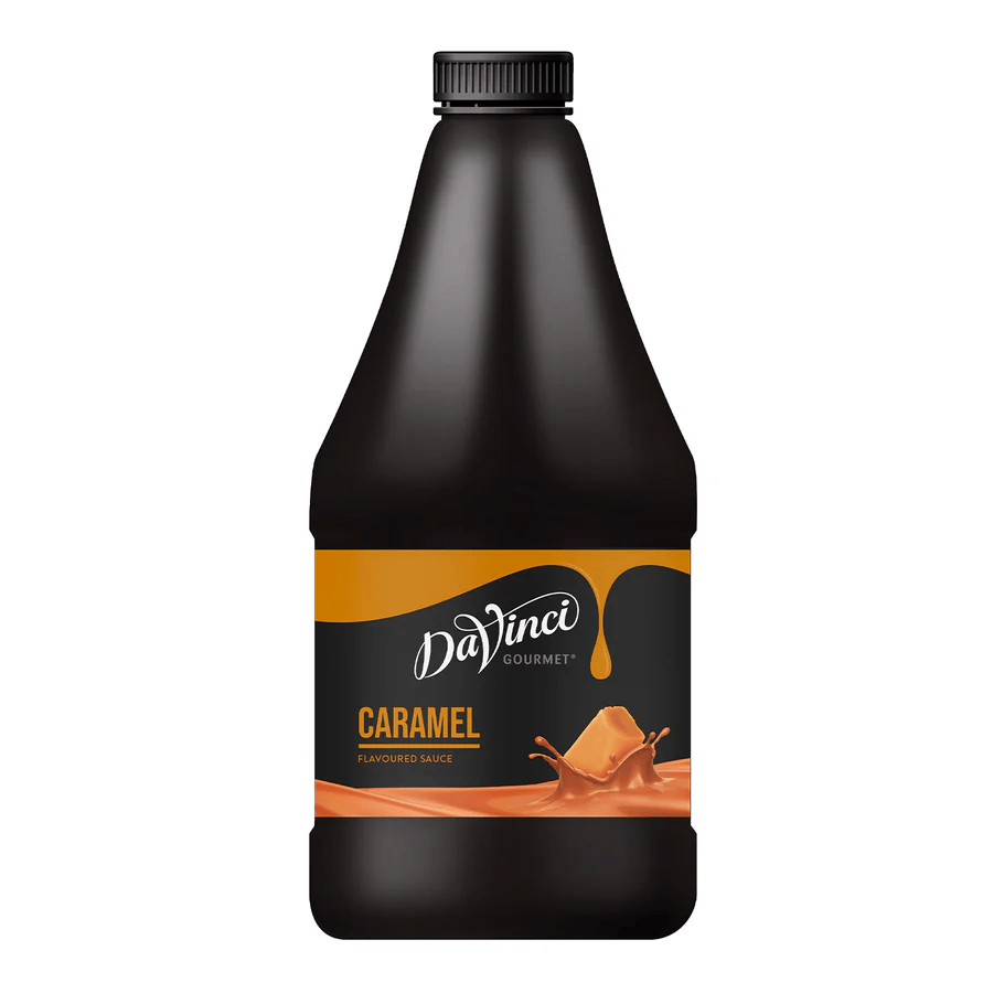 DaVinci Caramel Sauce 2.5kg bottle – rich caramel flavour topping for coffee, frappes and desserts