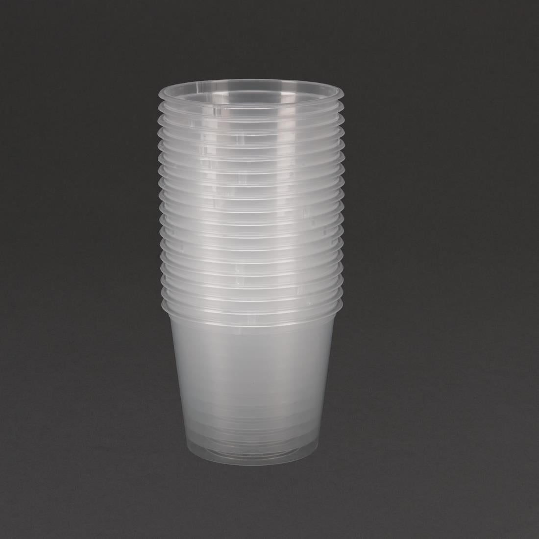 Fiesta Recyclable Plastic Microwavable Deli Pots 150ml (100 pack)