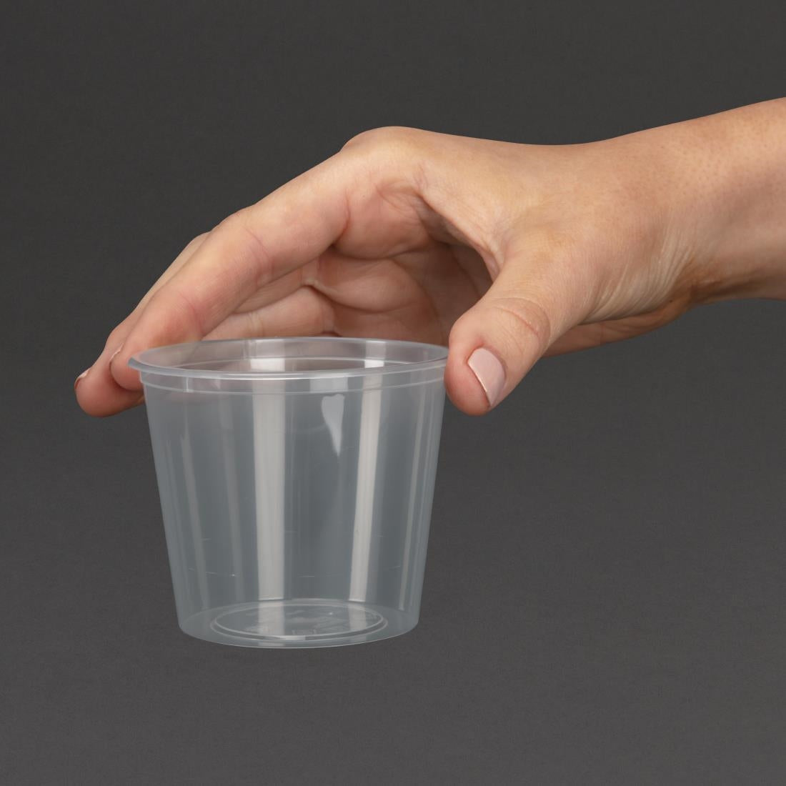 Fiesta Recyclable Plastic Microwavable Deli Pots 150ml (100 pack)