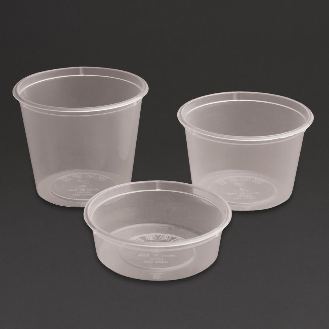 Fiesta Recyclable Plastic Microwavable Deli Pots 100ml (100 pack)