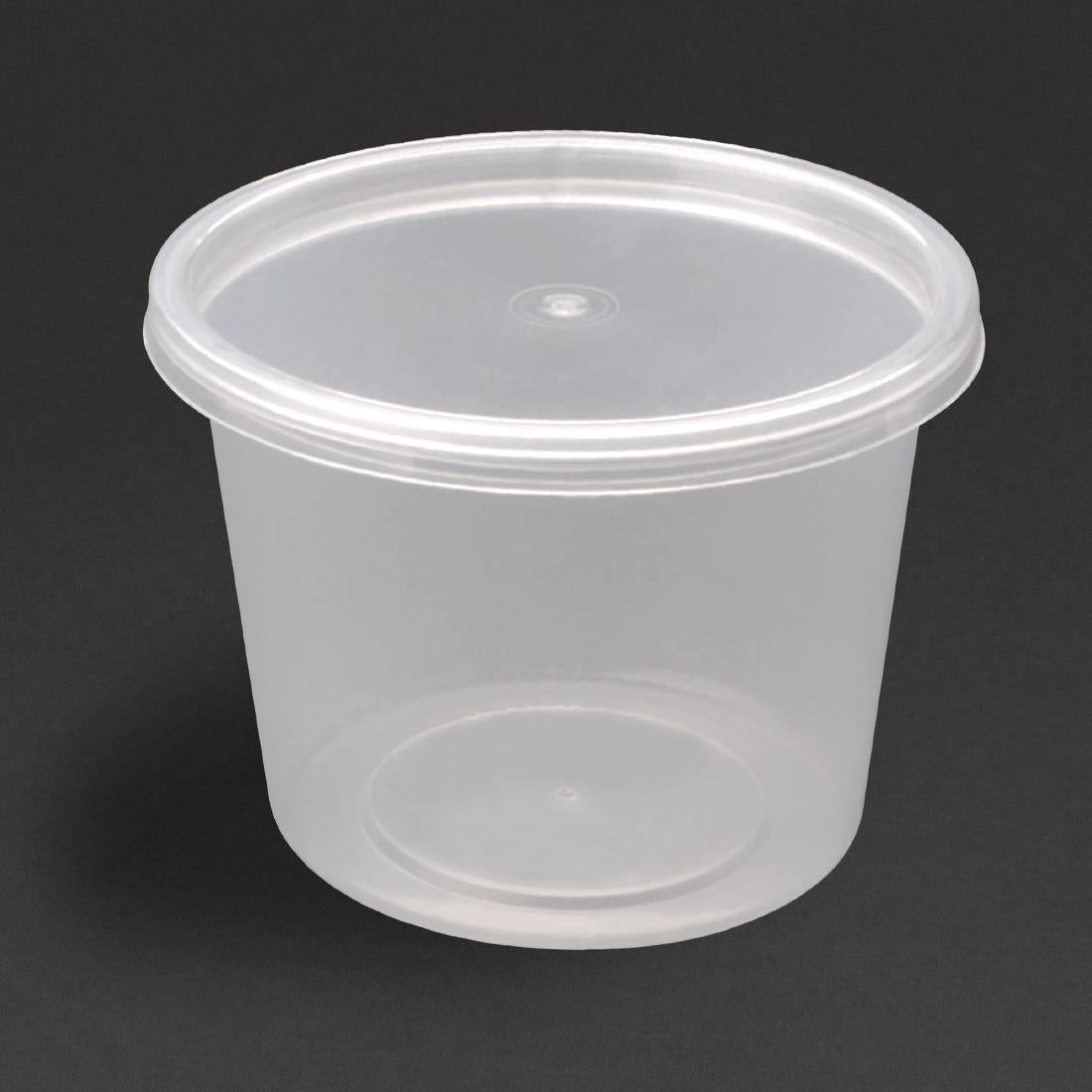 Fiesta Recyclable Plastic Microwavable Deli Pots 150ml (100 pack)