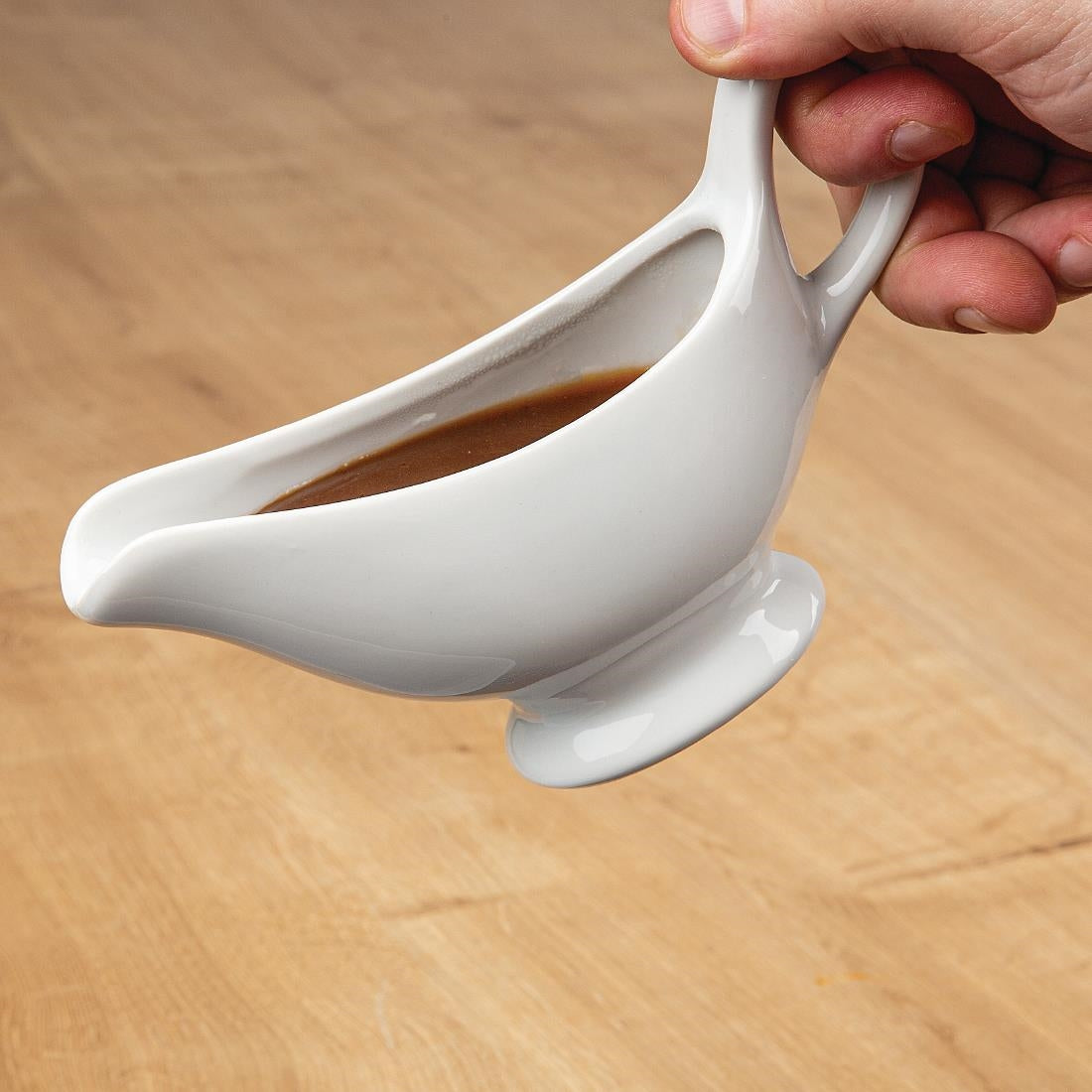Olympia Whiteware Gravy Boats 180ml (Pack of 6)