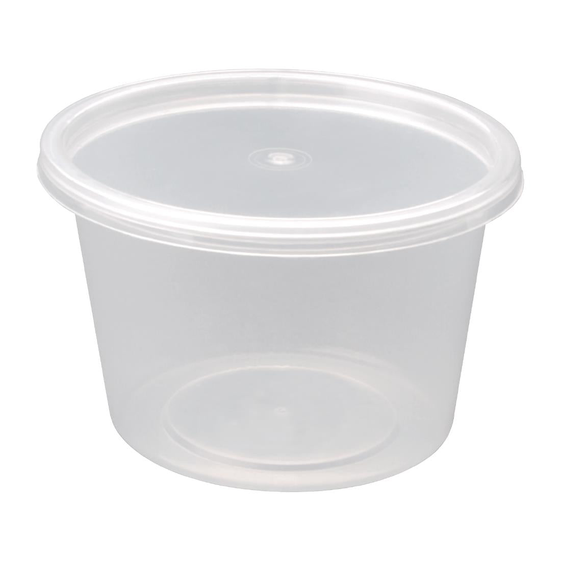 Fiesta Recyclable Plastic Microwavable Deli Pots 100ml (100 pack)