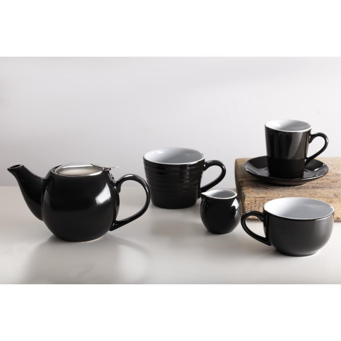 Olympia Cafe Flat White Saucer Black (12 pack)