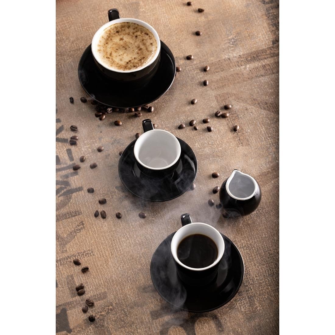 Olympia Cafe Espresso Saucer Black (12 pack)