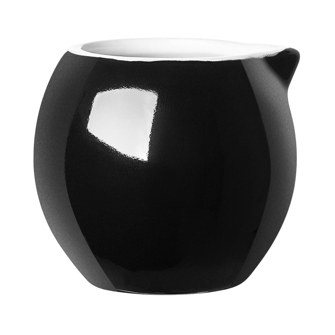 Olympia Cafe Milk Jug Black - 70ml 2.36fl oz (6 Pack)