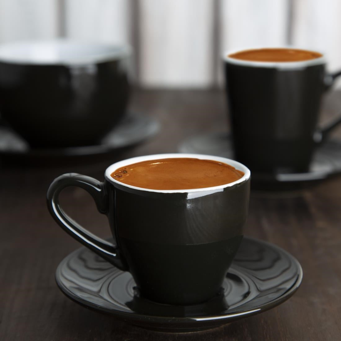 Olympia Cafe Espresso Cup Black (12 pack)