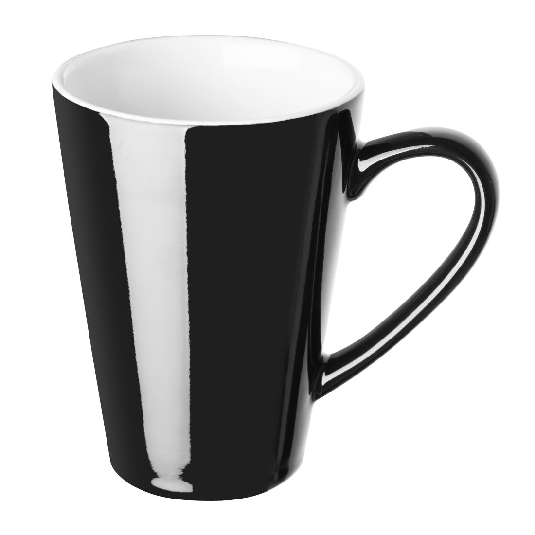 Olympia Cafe Latte Cups Black 340ml (12 pack)