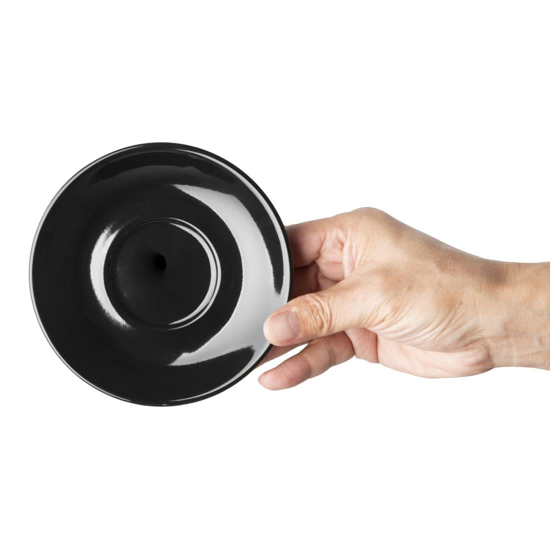 Olympia Cafe Flat White Saucer Black (12 pack)