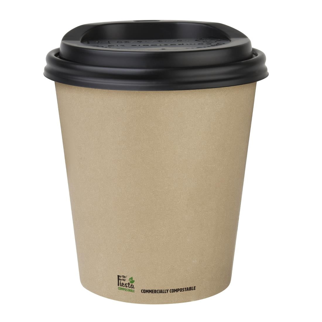 Fiesta Compostable Coffee Cups Single Wall 340ml / 12oz (1000 Pack)