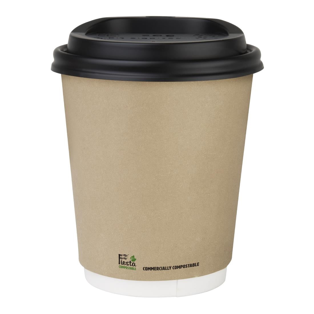 Fiesta Compostable Coffee Cups Double Wall 227ml / 8oz (500 Pack)