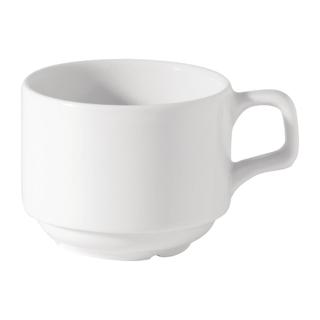 Utopia Titan Stacking Cups White 200ml (36 Pack)