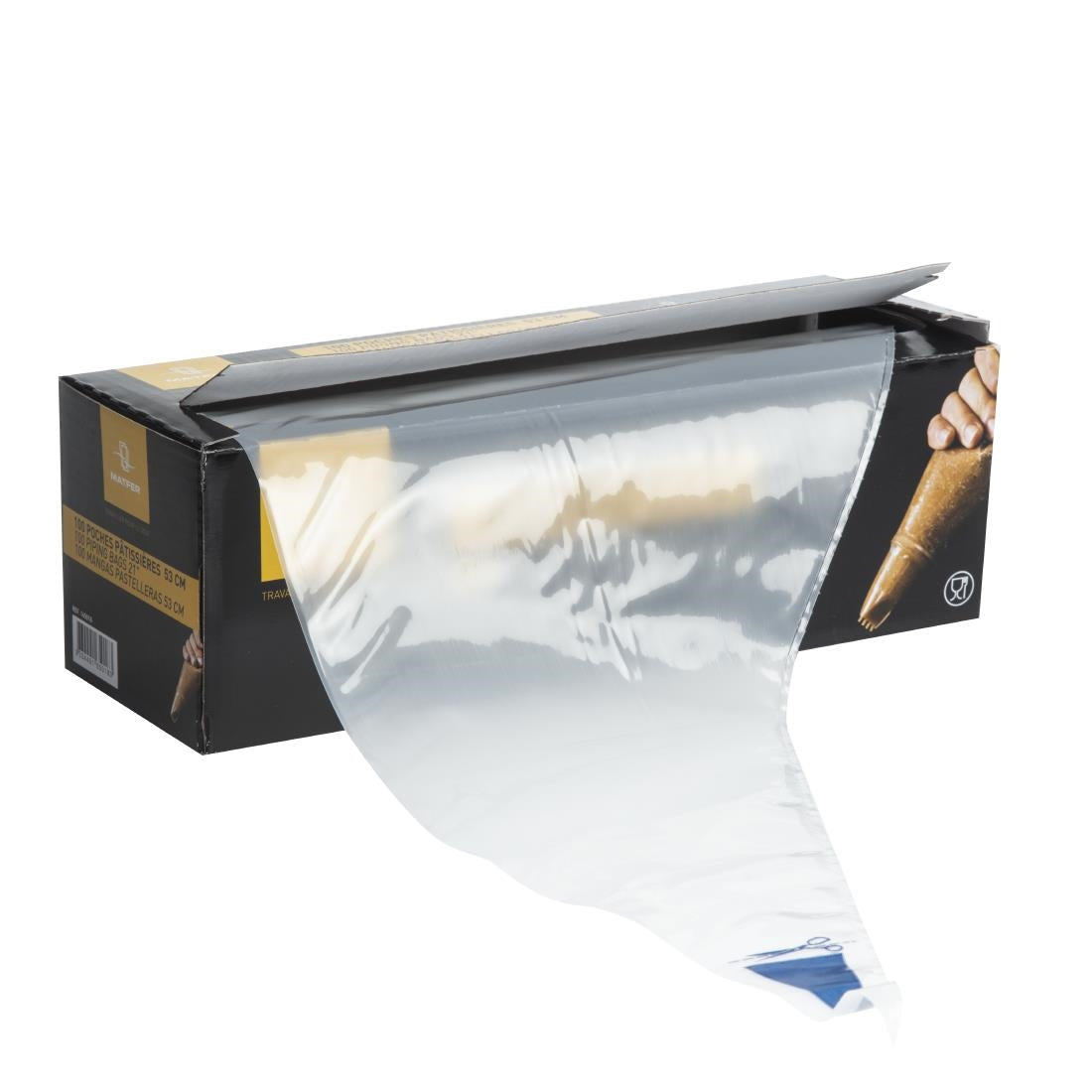 Matfer Bourgeat Disposable Piping Bags Clear (Roll of 100x530mm)