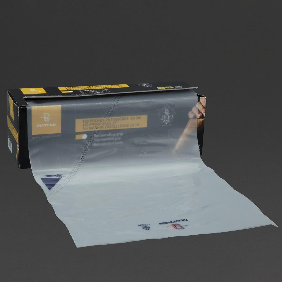 Matfer Bourgeat Disposable Piping Bags Clear (Roll of 100x530mm)