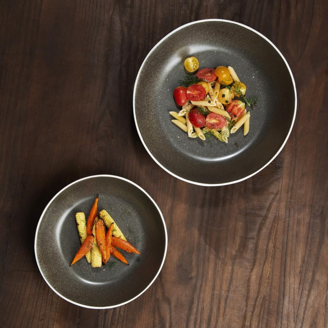 Olympia Chia Charcoal Coupe Bowl 265mm 10.5" (4 Pack)