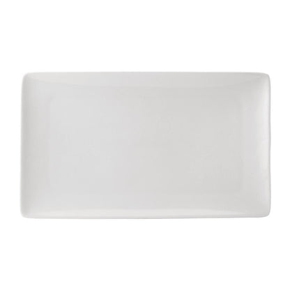 Utopia Pure White Rectangular Plates 210 x 350mm (12 pack)