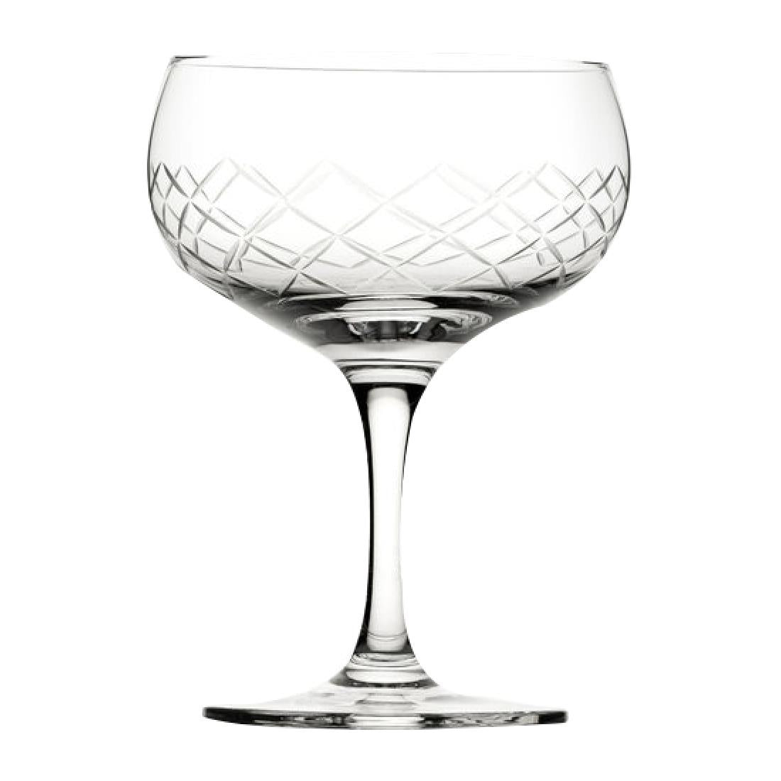 Utopia Raffles Diamond Coupe Glasses 160ml (6 Pack)
