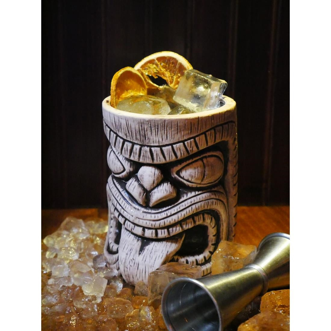 Beaumont Ceramic Toscano Lono Tiki Mug Coffee Brown 450ml